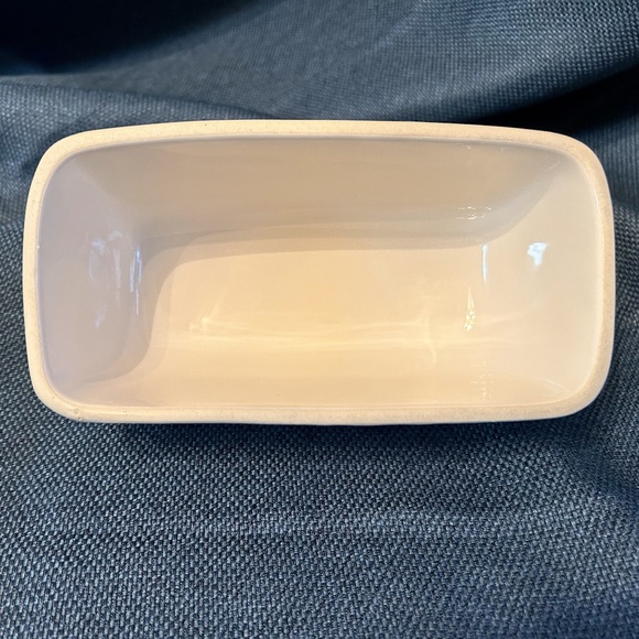 Rae Dunn Artisan Collection Cream Glazed Ceramic "BRUNCH" Butter Dish by Magenta - Picture 5 of 7